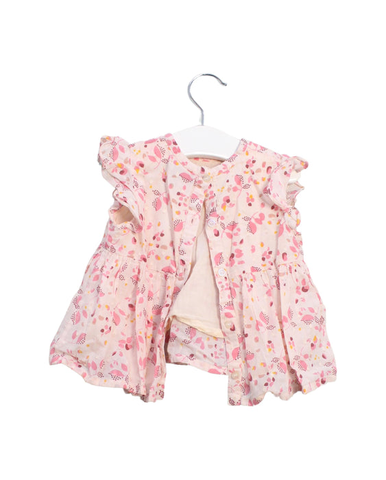 A Pink Sleeveless Tops from Velveteen in size 12-18M for girl. (Back View)