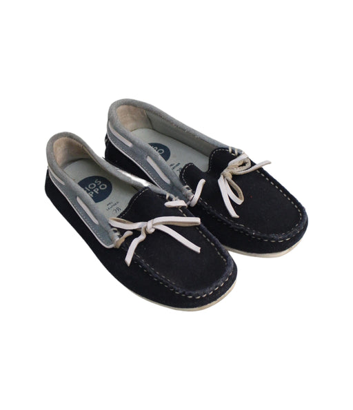 A Navy Loafers & Moccasins from Gioseppo in size 5T for boy. (Front View)