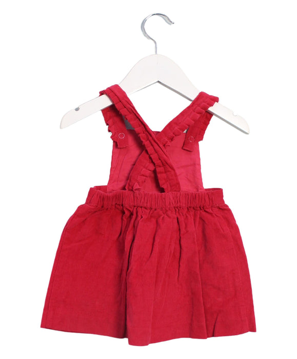 A Pink Overall Dresses from Jacadi in size 12-18M for girl. (Back View)