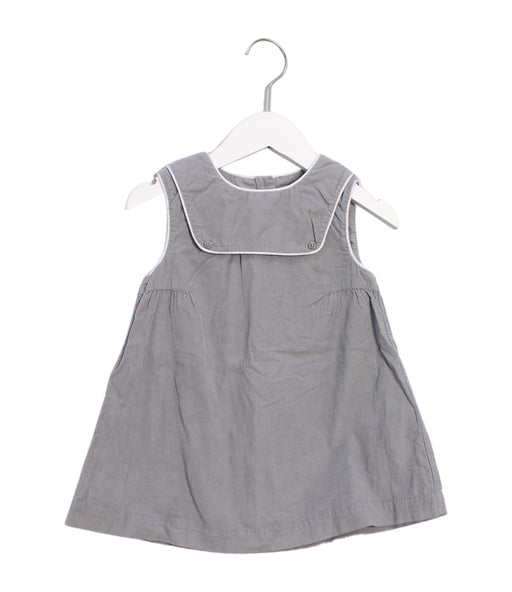 A Grey Sleeveless Dresses from Cyrillus in size 18-24M for girl. (Front View)