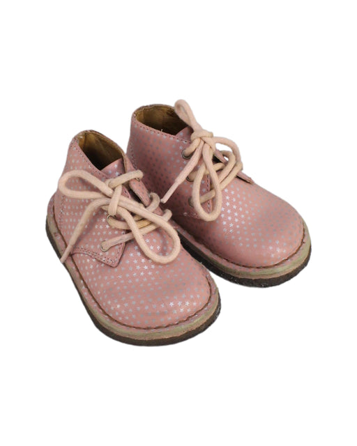 A Pink Casual Boots from Pom d’Api in size 12-18M for girl. (Front View)
