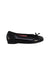 A Black Flats from Jacadi in size 3T for girl. (Back View)
