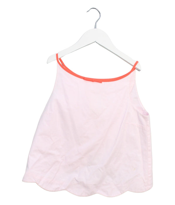 A Pink Sleeveless Tops from Jacadi in size 12Y for girl. (Front View)