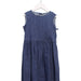 A Blue Sleeveless Dresses from Il Gufo in size 6T for girl. (Front View)