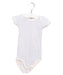 A Blue Short Sleeve Bodysuits from Petit Bateau in size 3-6M for girl. (Front View)