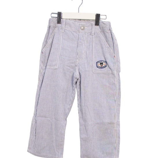 A Blue Casual Pants from Miki House in size 10Y for boy. (Front View)