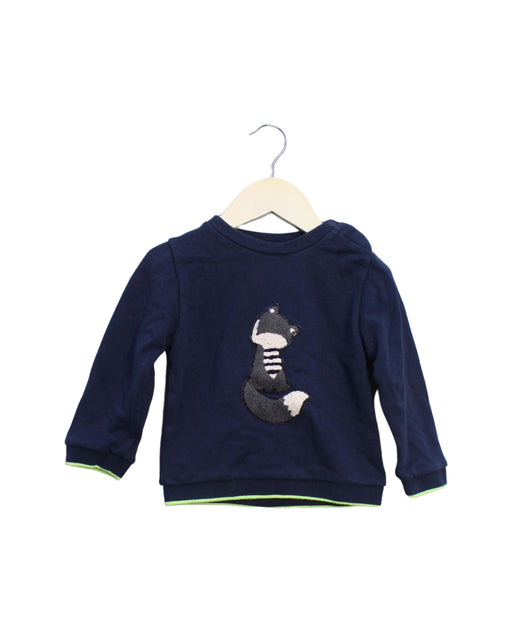 A Navy Crewneck Sweatshirts from Jacadi in size 18-24M for boy. (Front View)