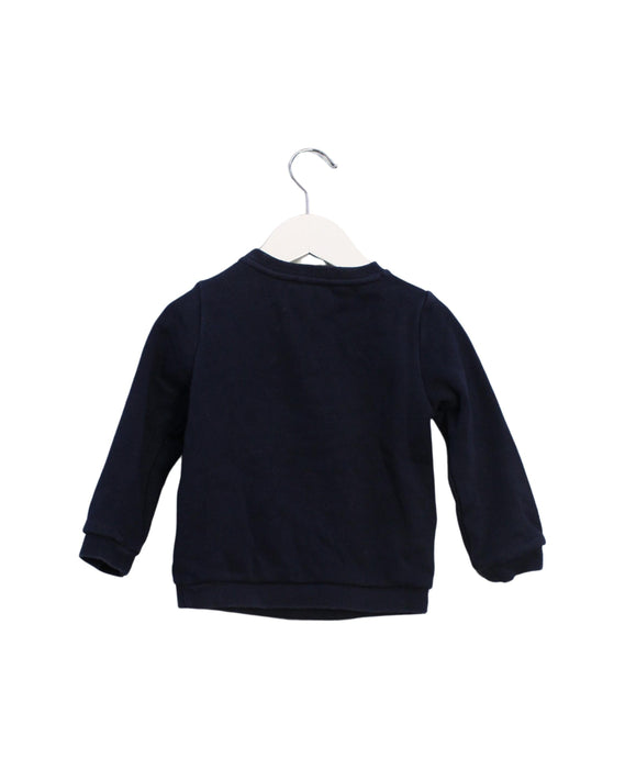 A Navy Crewneck Sweatshirts from Jacadi in size 18-24M for boy. (Back View)
