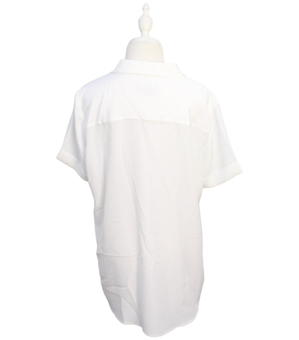 A White Shirts from Hatch in size L for maternity. (Back View)
