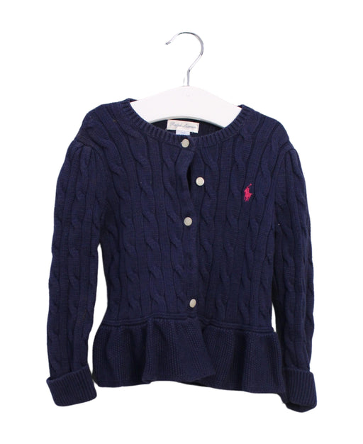 A Navy Cardigans from Ralph Lauren in size 18-24M for girl. (Front View)
