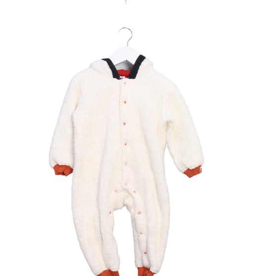 A Ivory Long Sleeve Jumpsuits from BAPE KIDS in size 12-18M for boy. (Front View)