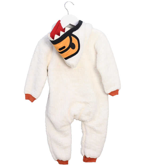 A Ivory Long Sleeve Jumpsuits from BAPE KIDS in size 12-18M for boy. (Back View)