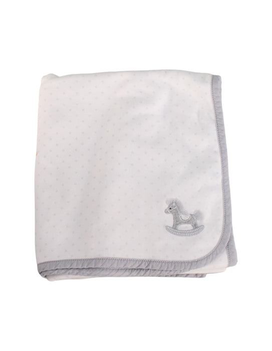 A White Blankets from Janie & Jack in size O/S for girl. (Front View)