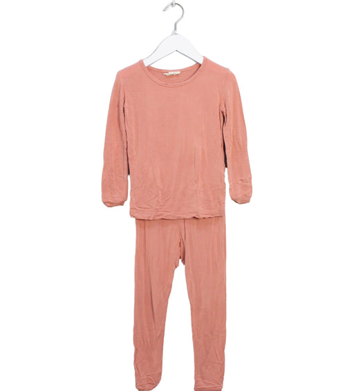A Pink Pyjama Sets from Kyte Baby in size 4T for girl. (Front View)
