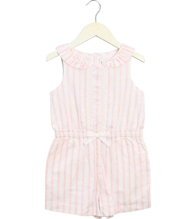 A Pink Sleeveless Rompers from Janie & Jack in size 4T for girl. (Front View)