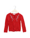 A Red Cardigans from Bonpoint in size 2T for girl. (Front View)