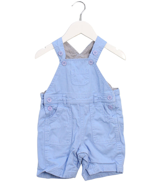 A Blue Overall Shorts from Jojo Maman Bébé in size 6-12M for boy. (Front View)