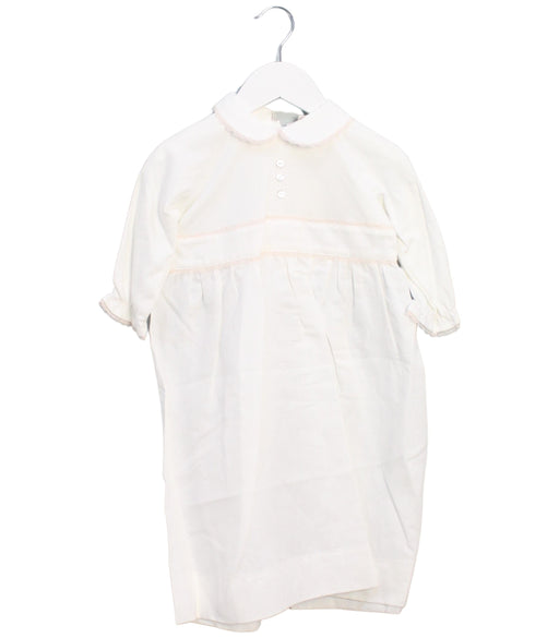 A White Long Sleeve Dresses from Les Enfantines in size 2T for girl. (Front View)