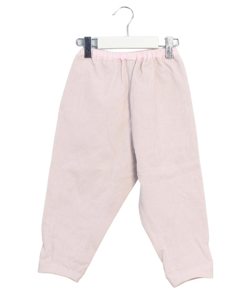 A Pink Casual Pants from Les Enfantines in size 2T for girl. (Front View)