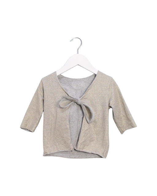 A Gold Cardigans from Siseo Olive in size 4T for girl. (Front View)