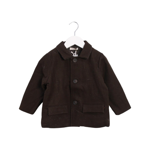 A Brown Coats from Les Enfantines in size 4T for boy. (Front View)