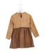 A Brown Long Sleeve Dresses from Siseo Olive in size 4T for girl. (Back View)