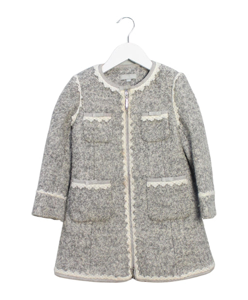 A Grey Coats from Nicholas & Bears in size 4T for girl. (Front View)