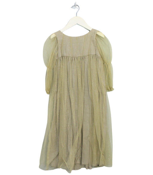 A Gold Long Sleeve Dresses from Bonpoint in size 7Y for girl. (Front View)