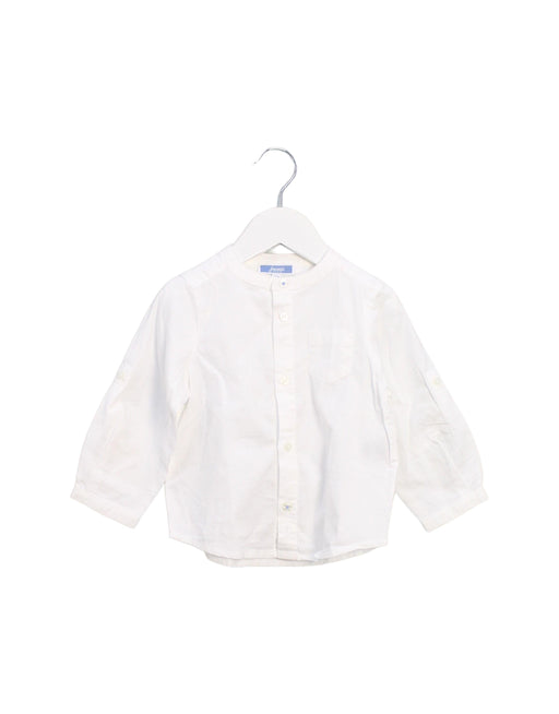 A White Shirts from Jacadi in size 6-12M for girl. (Front View)