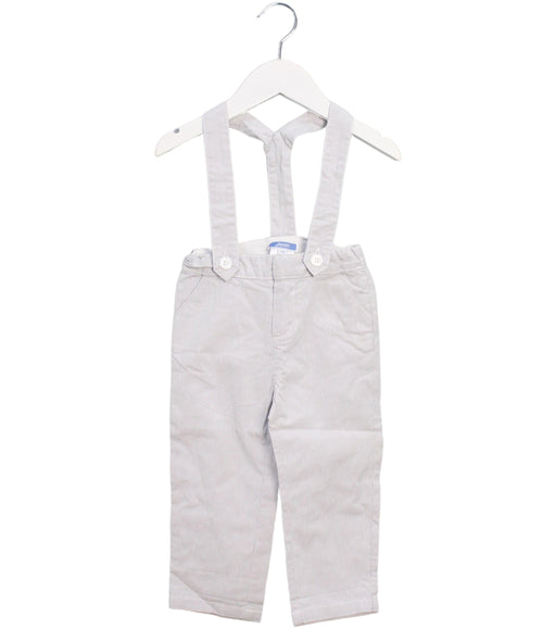 A Grey Long Overalls from Jacadi in size 12-18M for boy. (Front View)