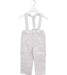 A Grey Long Overalls from Jacadi in size 12-18M for boy. (Front View)