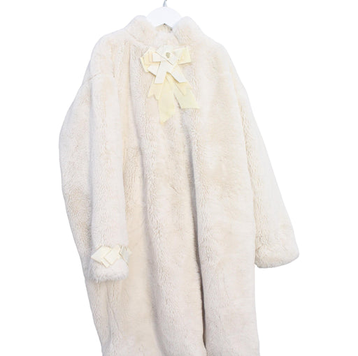 A Ivory Coats from I Pinco Pallino in size 10Y for girl. (Front View)