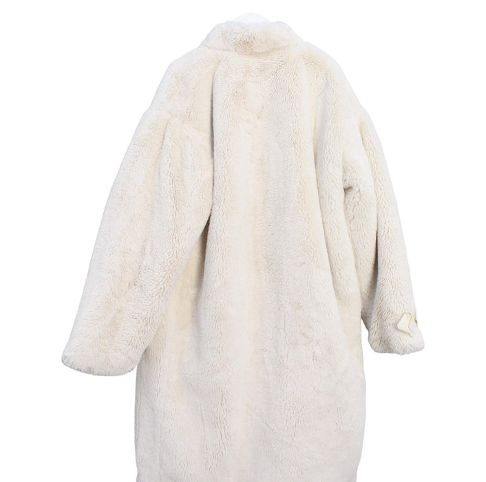 A Ivory Coats from I Pinco Pallino in size 10Y for girl. (Back View)