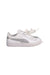 A White Sneakers from Puma in size 5T for girl. (Back View)