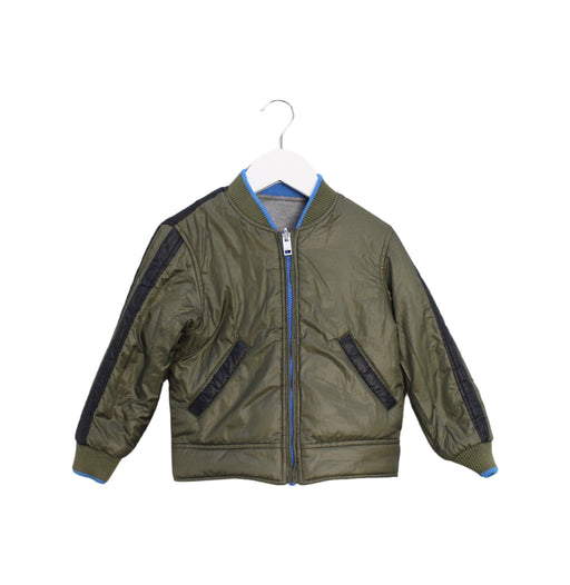 A Green Lightweight Jackets from Diesel in size 4T for boy. (Front View)