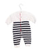 A White Long Sleeve Jumpsuits from Armani in size 0-3M for girl. (Back View)