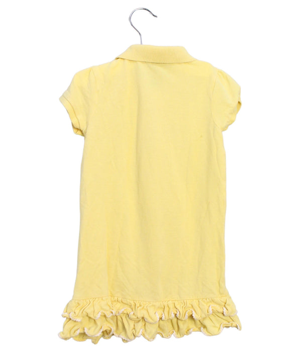 A Yellow Short Sleeve Dresses from Ralph Lauren in size 4T for girl. (Back View)