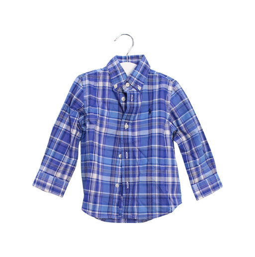 A Blue Shirts from Ralph Lauren in size 12-18M for boy. (Front View)