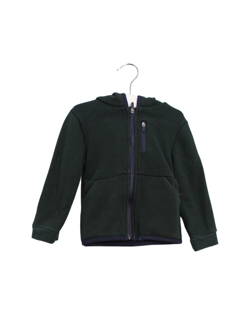 A Green Zippered Sweatshirts from Jacadi in size 18-24M for boy. (Front View)
