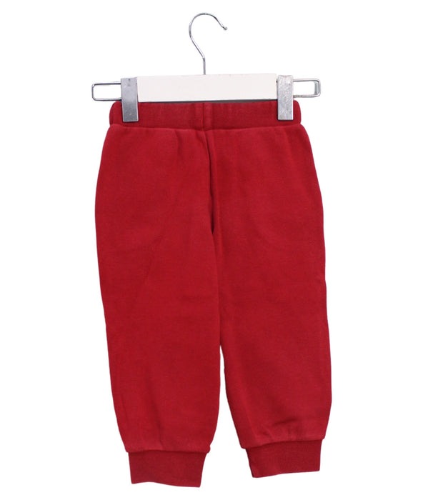 A Red Sweatpants from Tutto Piccolo in size 12-18M for boy. (Back View)