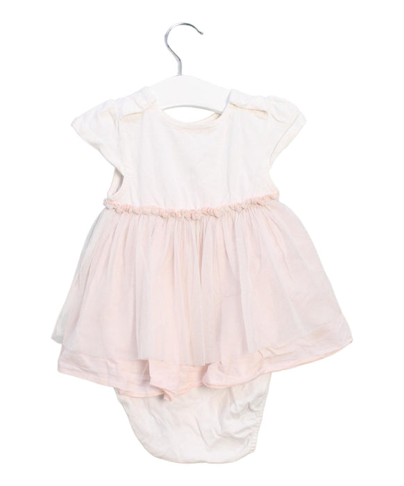 A Ivory Short Sleeve Bodysuits from Tutu Du Monde in size 12-18M for girl. (Back View)