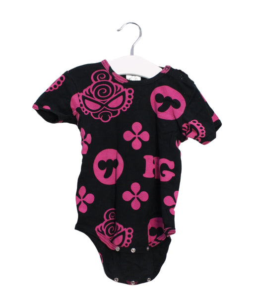 A Black Short Sleeve Bodysuits from Hysteric Mini in size 12-18M for girl. (Front View)