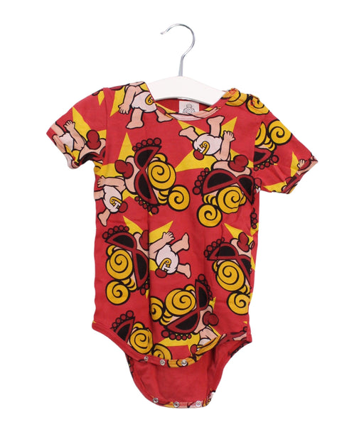 A Red Short Sleeve Bodysuits from Hysteric Mini in size 12-18M for girl. (Front View)