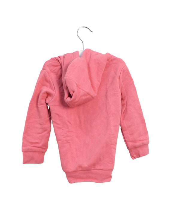 A Pink Hooded Sweatshirts from Adidas in size 12-18M for girl. (Back View)