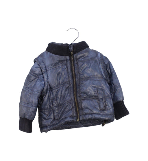 A Navy Lightweight Jackets from Dolce & Gabbana in size 3-6M for boy. (Front View)
