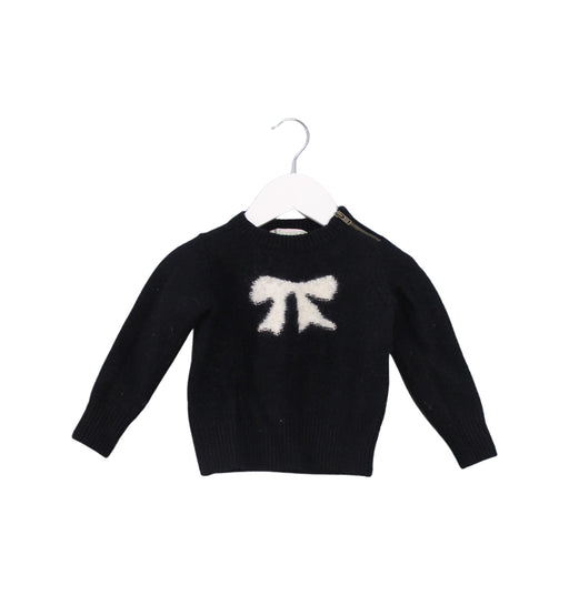 A Black Knit Sweaters from Bonpoint in size 4T for girl. (Front View)