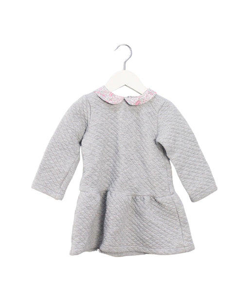 A Grey Sweater Dresses from Jacadi in size 3T for girl. (Front View)
