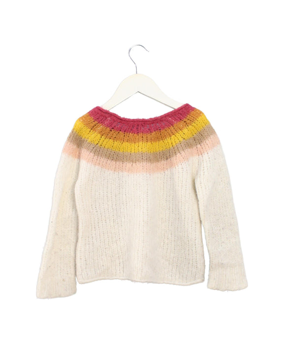 A Multicolour Knit Sweaters from Velveteen in size 5T for girl. (Back View)