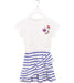 A White Short Sleeve Dresses from Crewcuts in size 4T for girl. (Front View)