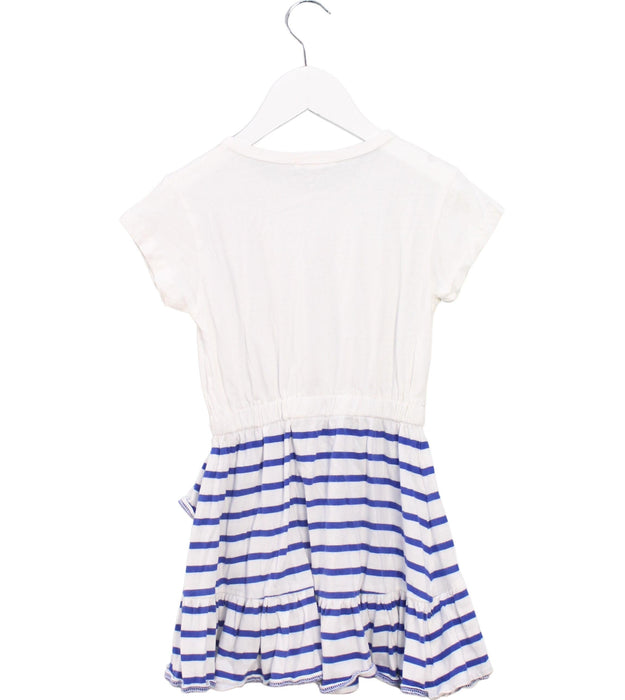 A White Short Sleeve Dresses from Crewcuts in size 4T for girl. (Back View)